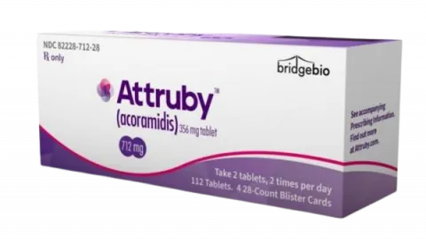 ATTRuby™ (acoramidis) product packaging